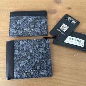 SOLD ❌ Ted Baker Men’s Leather Wallets Bi Fold And Travel Wallet New With Tags